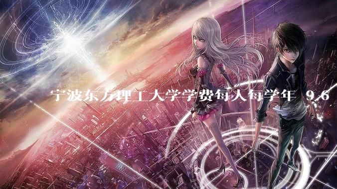 宁波东方理工大学学费每人每学年 9.6 万，为什么会这么贵？