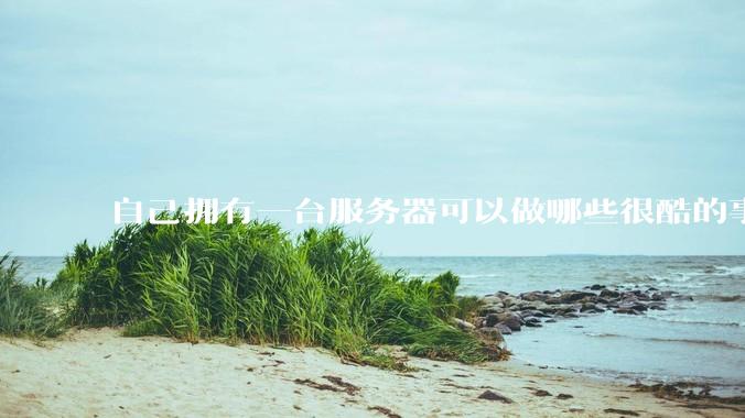 自己拥有一台服务器可以做哪些很酷的事情？