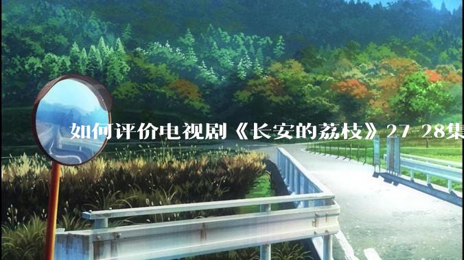 如何评价电视剧《长安的荔枝》27-28集？