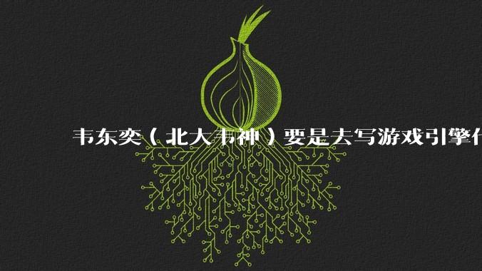 韦东奕（北大韦神）要是去写游戏引擎代码，能不能把虚幻引擎按在地上摩擦？数学好真能‘降维打击吗？
