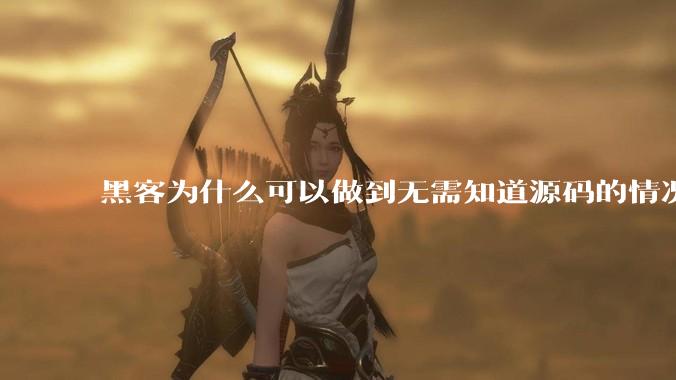 黑客为什么可以做到无需知道源码的情况下找出系统漏洞？